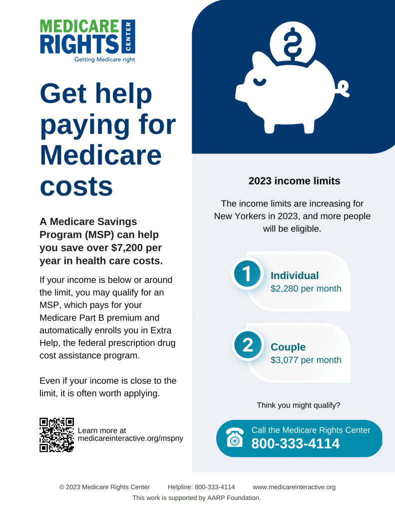 Outreach Kit New York Medicare Savings Program Expansion in 2023 Medicare Rights Center